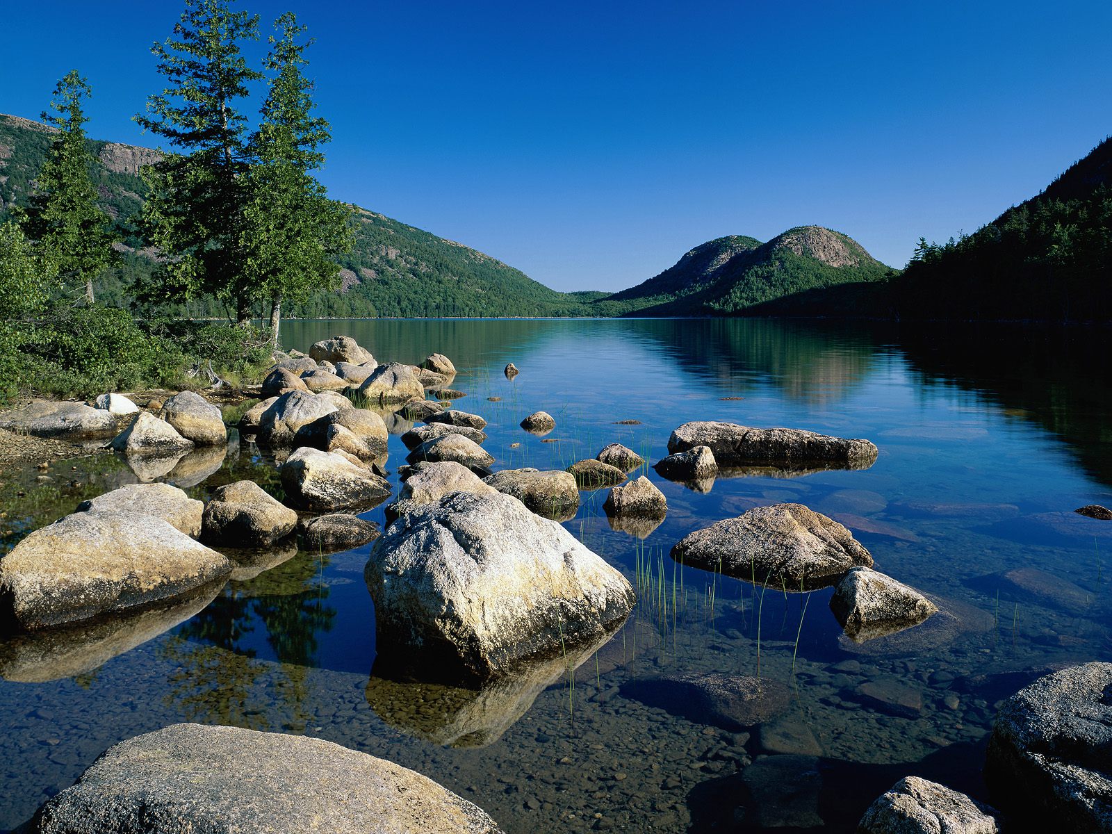Jordan Pond, Acadia National Park, Maine HD Wallpaper