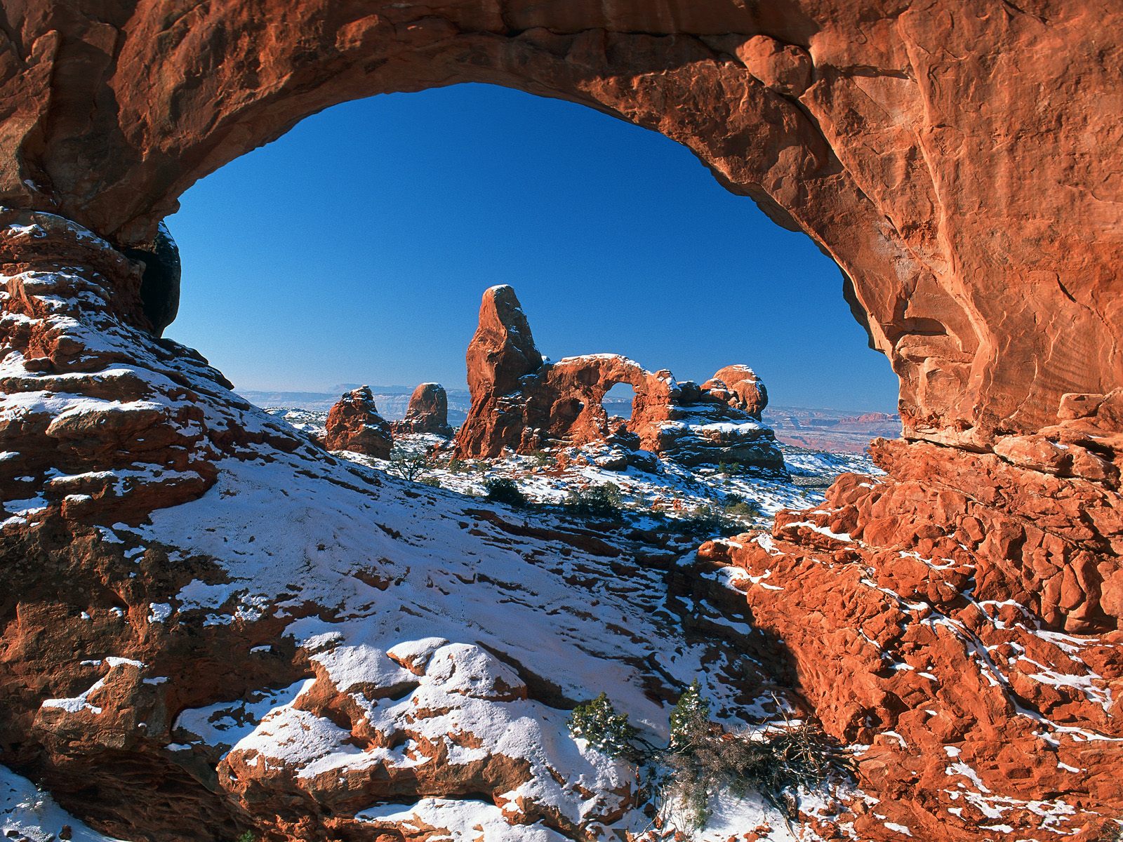 Natural Window, Arches National Park, Utah HD Wallpaper
