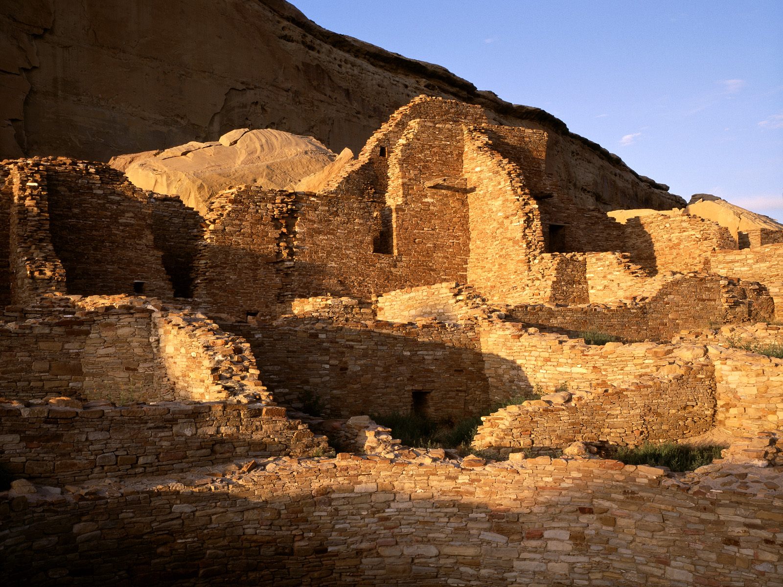 Pueblo Bonito, Chaco Cultural Natural Historic Park, New Mexico HD Wallpaper